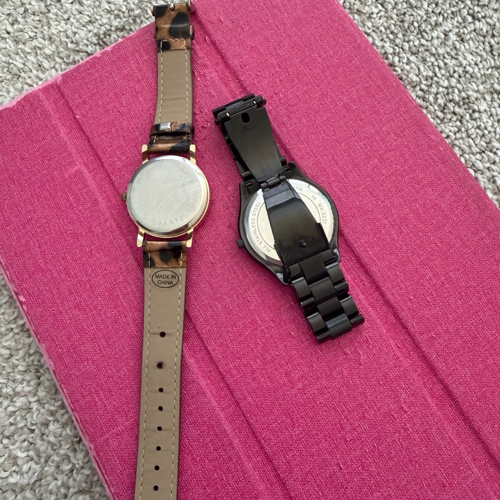 Michael Kors Black and Gold Watch Duo - Picture 3 of 3